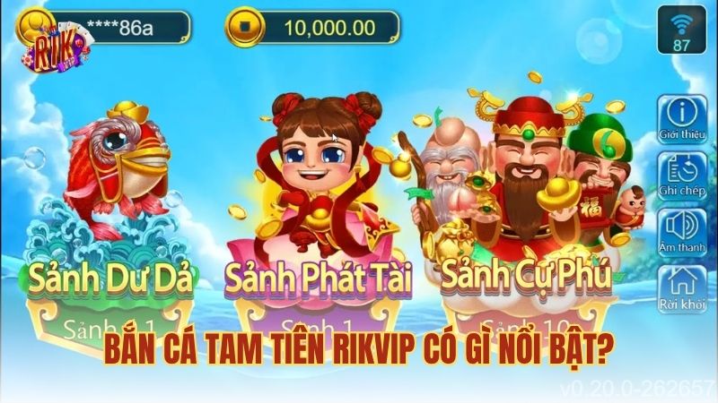 Bắn cá Tam Tiên RIKVIP có gì nổi bật?