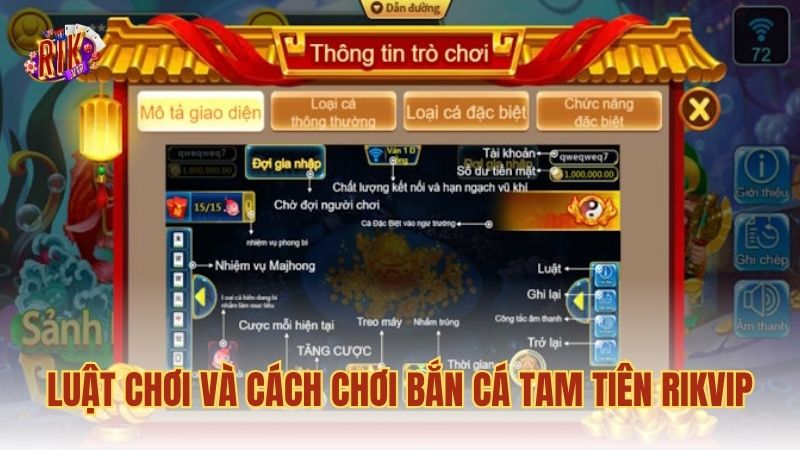 Luật chơi và cách chơi bắn cá Tam Tiên RIKVIP