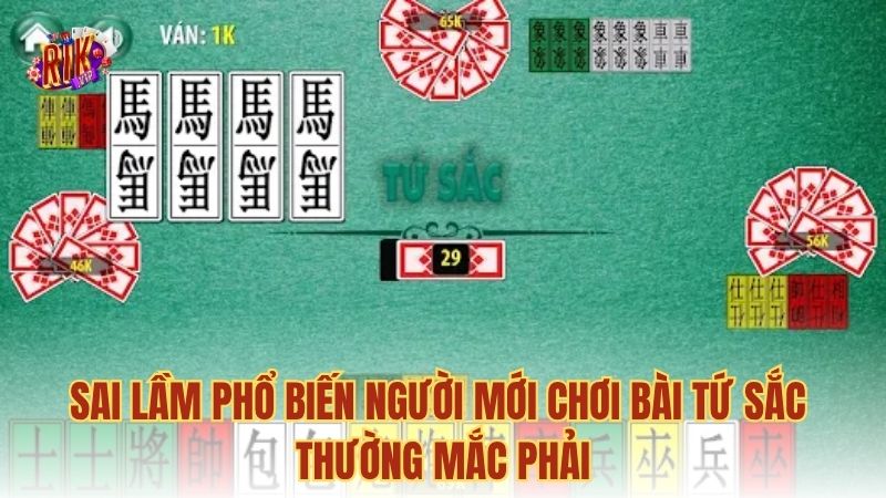 Sai lầm phổ biến người mới chơi bài Tứ Sắc thường mắc phải